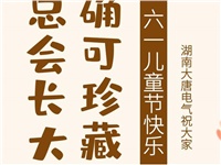 湖南大唐電氣祝大家六一快樂(lè)！